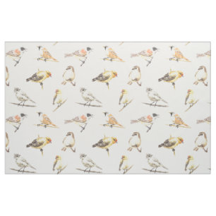 Tissu Tit birds motif