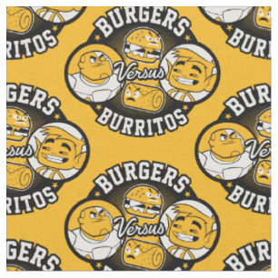 Tissu Titans Ados, allez ! Burgers contre Burritos