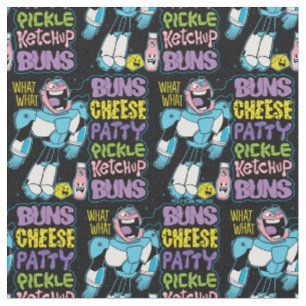 Tissu Titans Ados, allez ! Cyborg Burger Rap