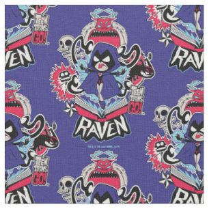Tissu Titans Ados, allez ! Raven puissance démoniaque