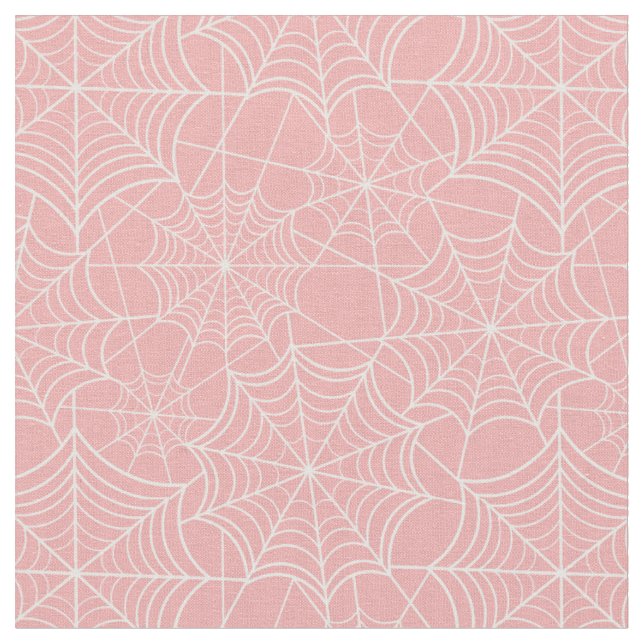 Tissu toile d'araignée rose pastel (Fermer)