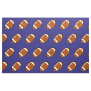 Tissu Toile de football bleu