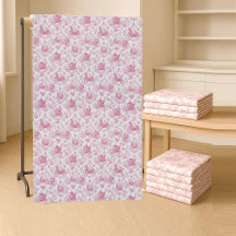 Toile de Jouy française rose scène pastorale de ch