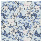 Toile dentaire / Flore dentaire en blues