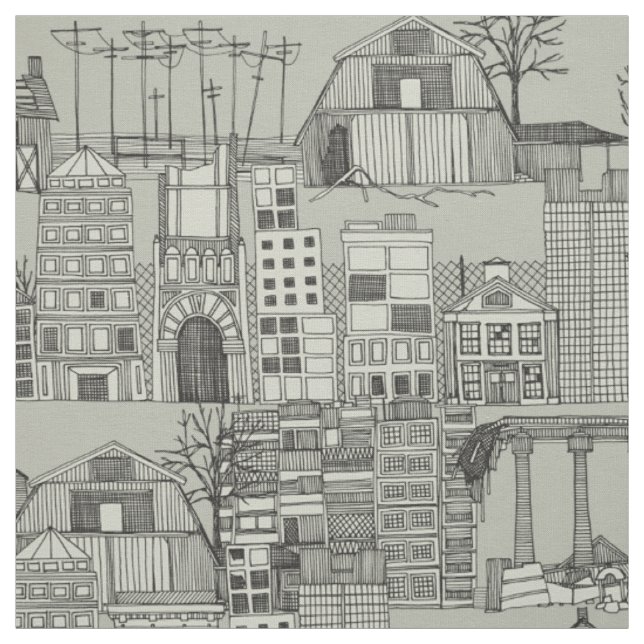 Tissu toile dystopique mono (Échantillon)