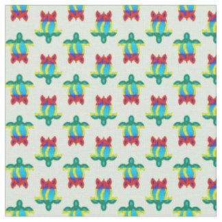 Tissu Tortue tribale des couleurs de l'île Rasta