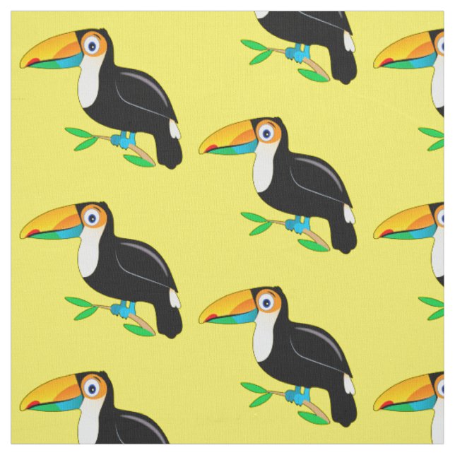 Tissu Toucan tropical (Échantillon)