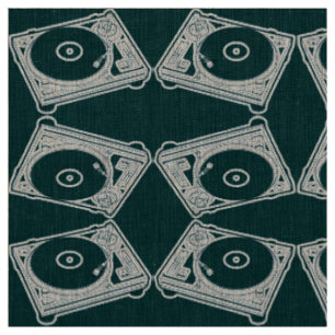 Tissu Tourne-disque de cire de l'ancienne école (Vinyl)
