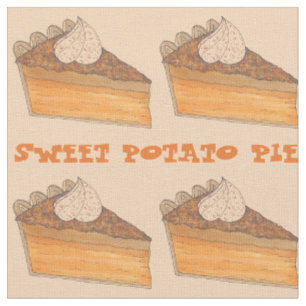 Tissu Tranches de tarte à la pomme de terre sucrée Fête