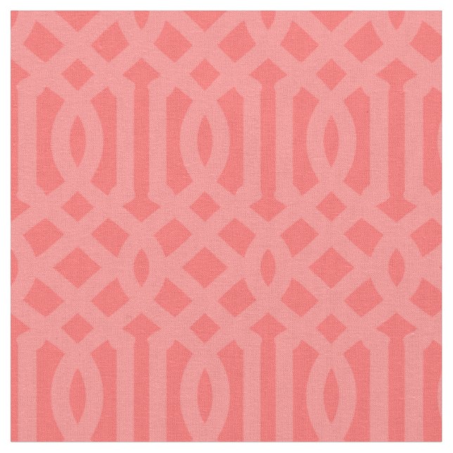 Tissu Trellis de corail doux (Fermer)