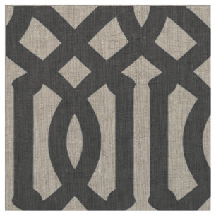 Tissu Trellis Gris Charbon Grande échelle