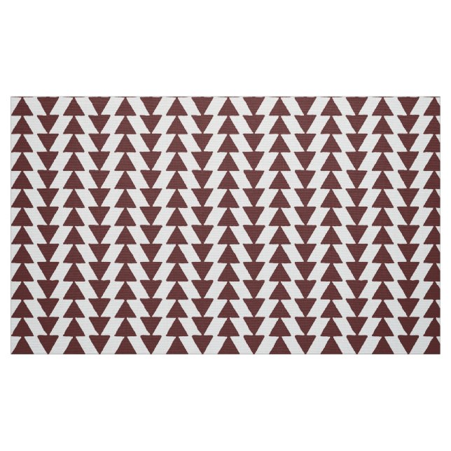 Tissu Triangles gras - Brown foncé sur blanc (Fat Quarter)