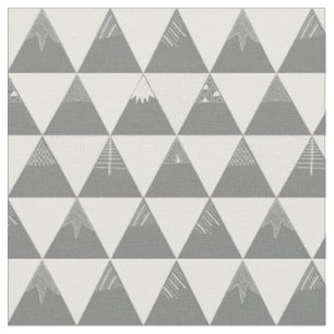 Tissu triangles grises de montagne