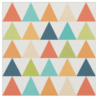 Tissu Triangles multicolores tendance