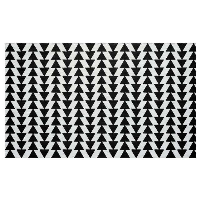 Tissu Triangles noir et blanc (Fat Quarter)