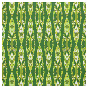 Tissu Tribal Batik - Dark Green et Avocado