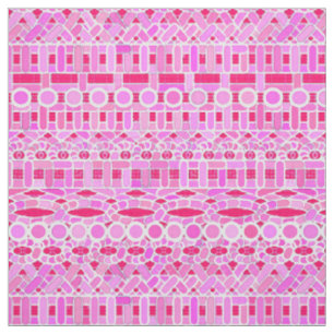 Tissu Tribal Batik - tons roses
