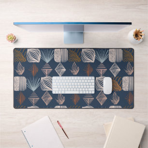 Tissu Tribal des Caraïbes : bleu marine, Boho