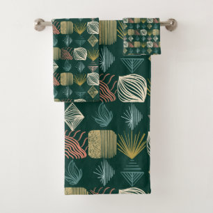 Tissu Tribal des Caraïbes gras : Turquoise Boho