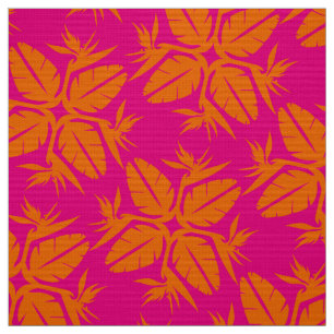 Tissu Tropical Hawaiian Quilt Motif Bird of Paradise  