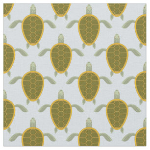 Tissu Troupeau de motif de tortues de mer