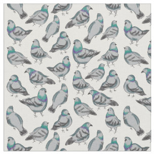 Tissu Troupeau de pigeons