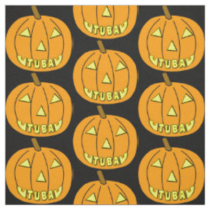 Tissu Tuba Halloween Citrouille