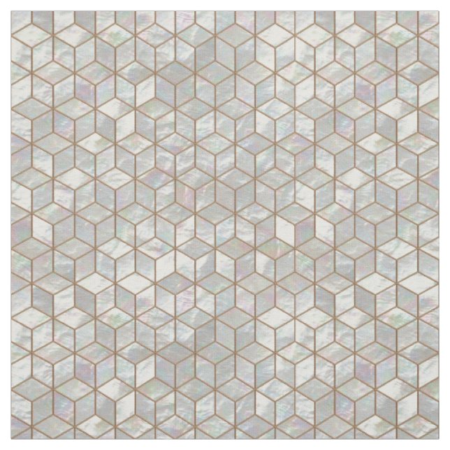 Tissu Tuiles nacrées (Échantillon)