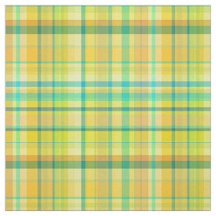 Tissu Turquoise Aqua Preppy Madras Style Plaid Sz6#4