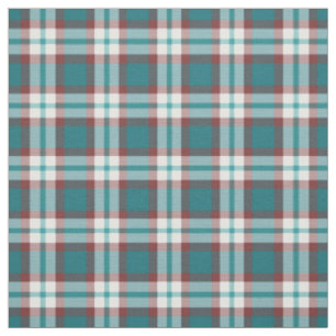 Tissu Turquoise Motif Carré de tarte blanc rouge bleu v