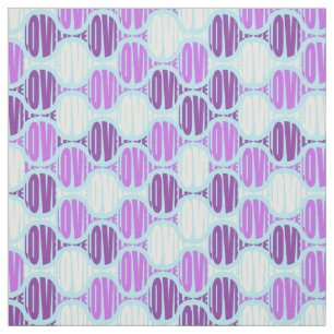 Tissu Typographie d'amour funky violet