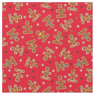 Tissu Vacances d'hommes de puzzle de gingembre de