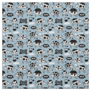 Tissu Vache et lait