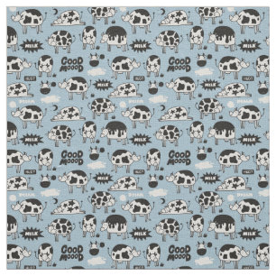 Tissu Vache et lait