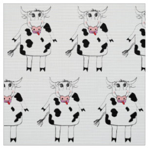 Tissu vache mignonne