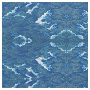 Tissu Vagues bleues