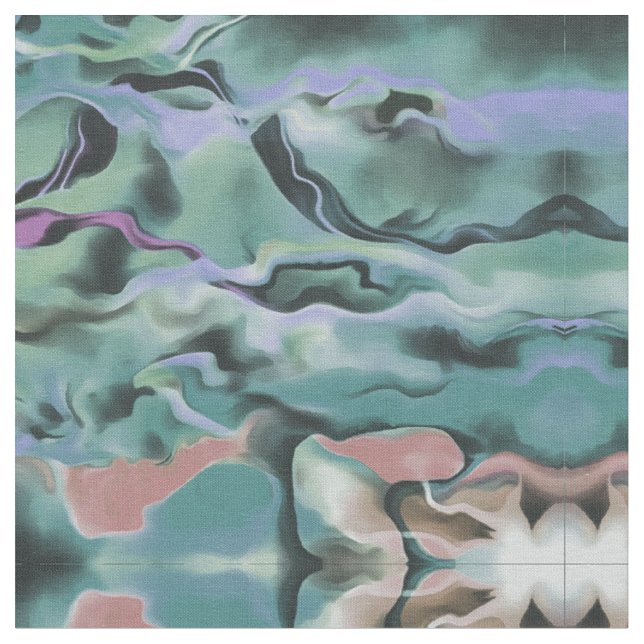 Tissu Vagues En Harmonie Acrylique Pour L'Art Abstrait (Fermer)