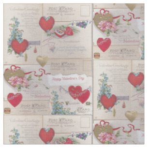 Tissu Valentines Vintages