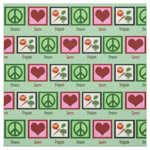 Tissu Végétalien d'amour de paix