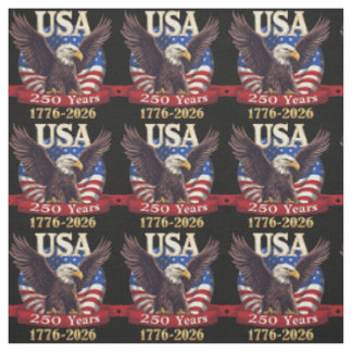 Tissu Veillez l'Amérique 250 1776-2026 Drapeau Américain