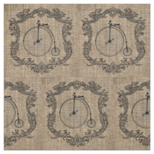 Tissu Vélo vintage toile de jute