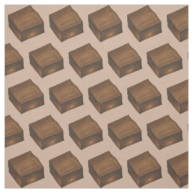 Tissu Vente de gâteau au chocolat Fudge Brownies (Échantillon)