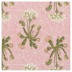 Tissu venus flytrap floral spider web