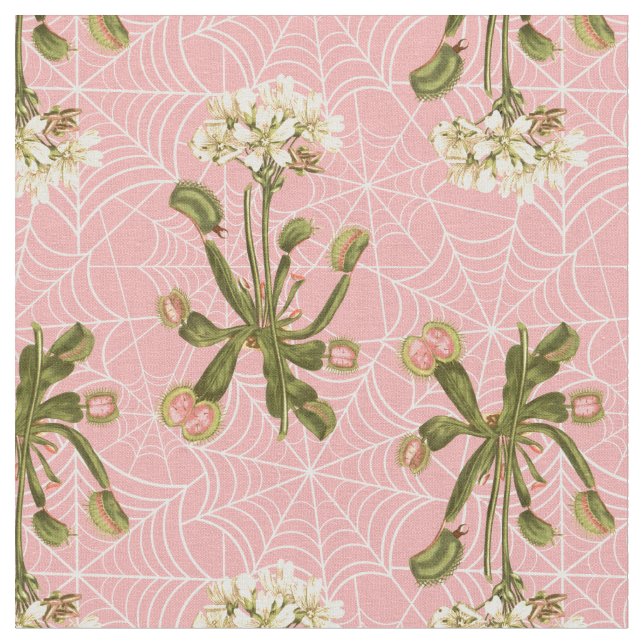 Tissu venus flytrap floral spider web (Fermer)