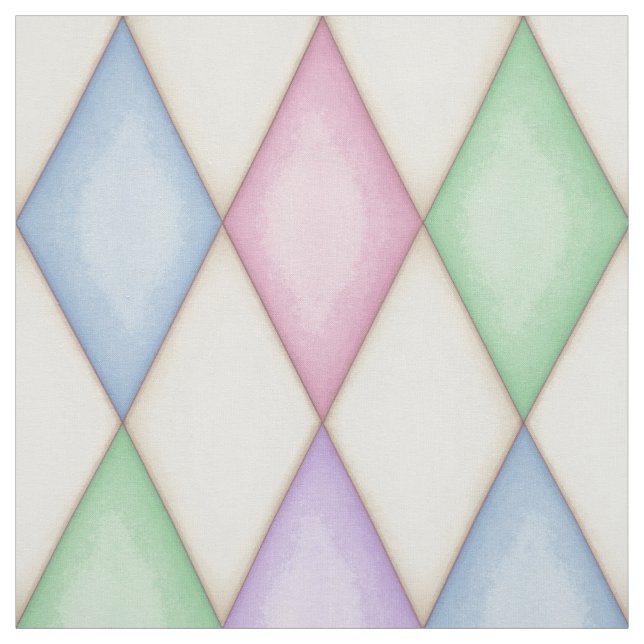 Tissu Vérification de diamant d'Arlequin coloré (Échantillon)