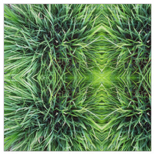 Tissu Véritable Motif d'herbe dans les tons vert vif