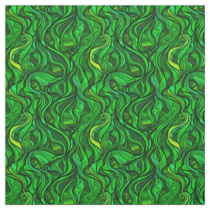 Tissu Verre vert Abstrait