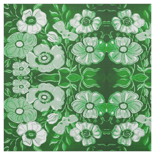 Tissu Vert avec envie (Échantillon)