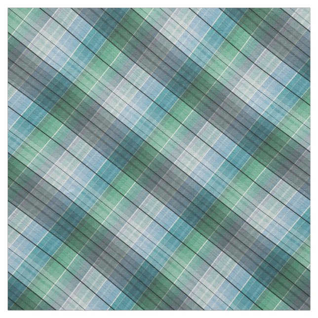 Tissu Vert bleu dans la cage. (Échantillon)