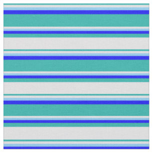 Tissu Vert de mer clair, Lavande, Ciel clair bleu & bleu